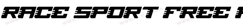 Race Sport Free Regu字体转换